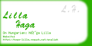 lilla haga business card